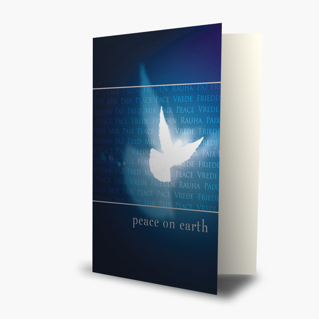 Peace Dove Shadow Holiday Card