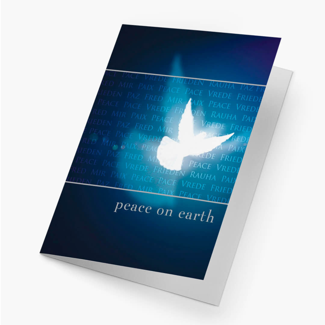 Peace Dove Shadow Holiday Card