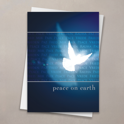Peace Dove Shadow Holiday Card