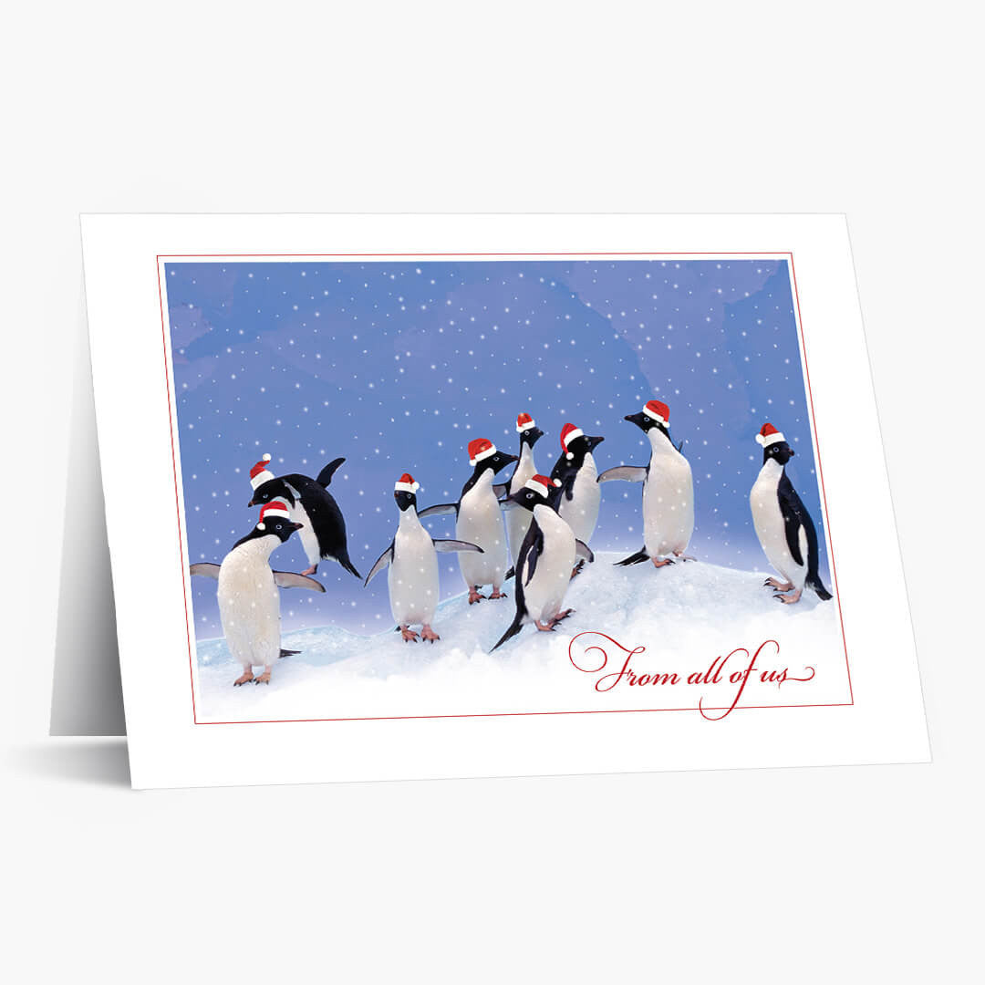 Penguin Party Christmas Card