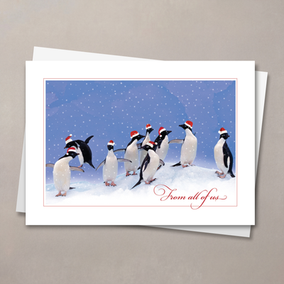 Penguin Party Christmas Card