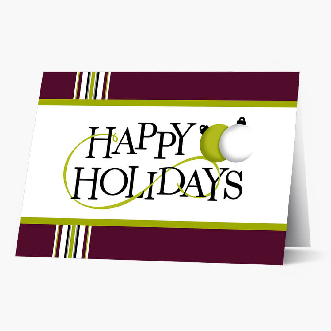 Perky Happy Holidays Holiday Card