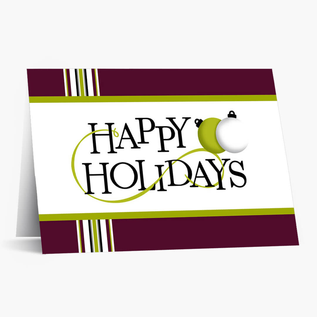 Perky Happy Holidays Holiday Card