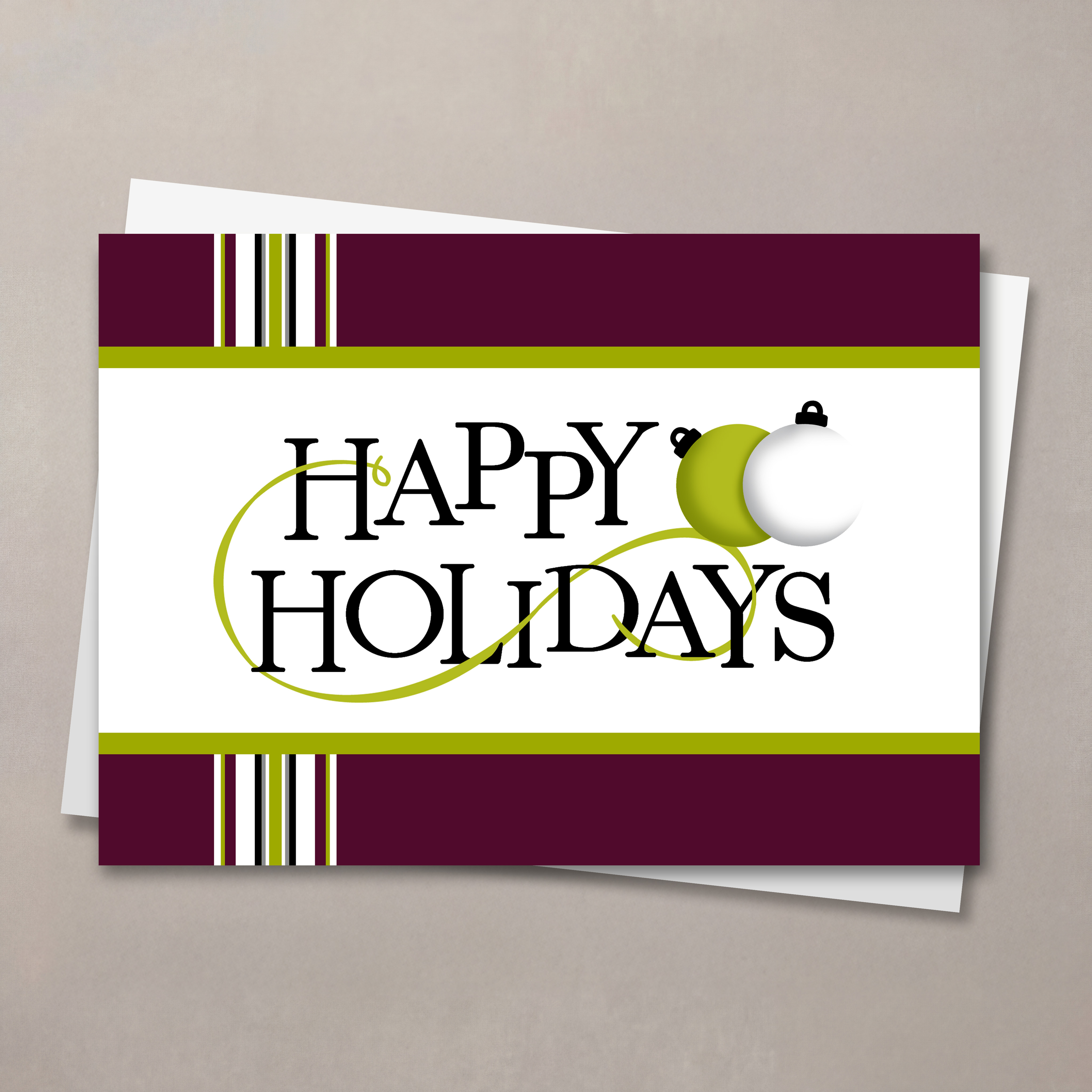 Perky Happy Holidays Holiday Card