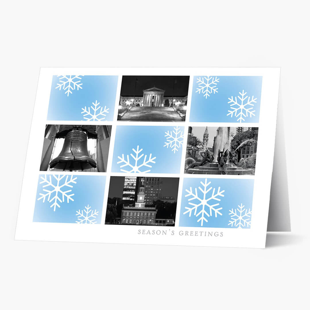 Philadelphia Snowflake Holiday Card