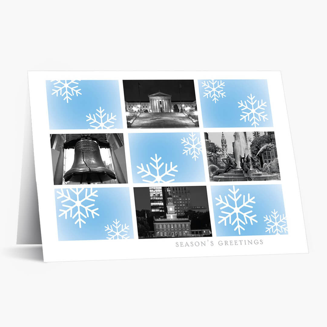 Philadelphia Snowflake Holiday Card