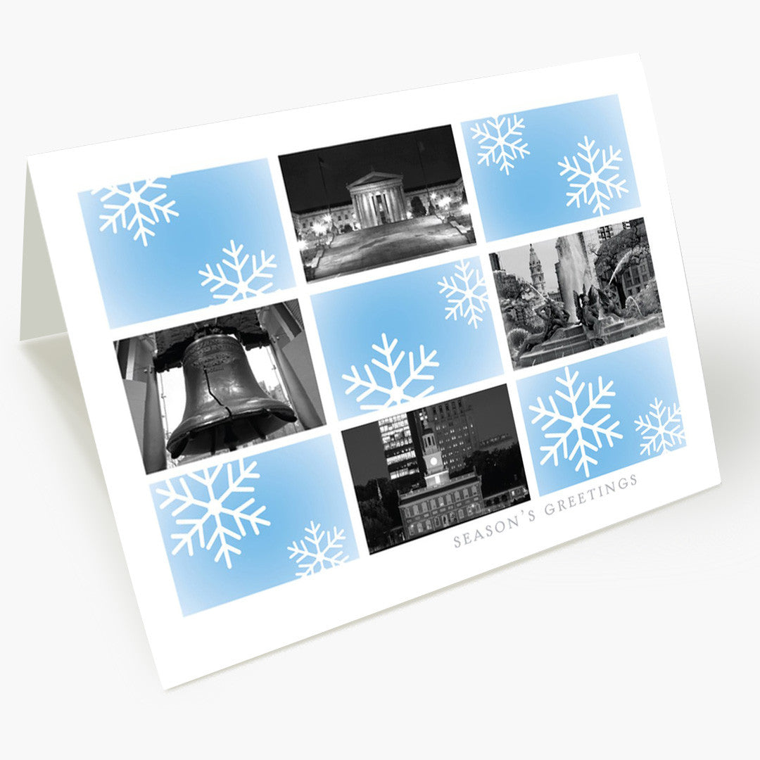 Philadelphia Snowflake Holiday Card