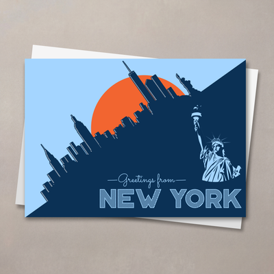 Pop Art New York Business Greeting Card