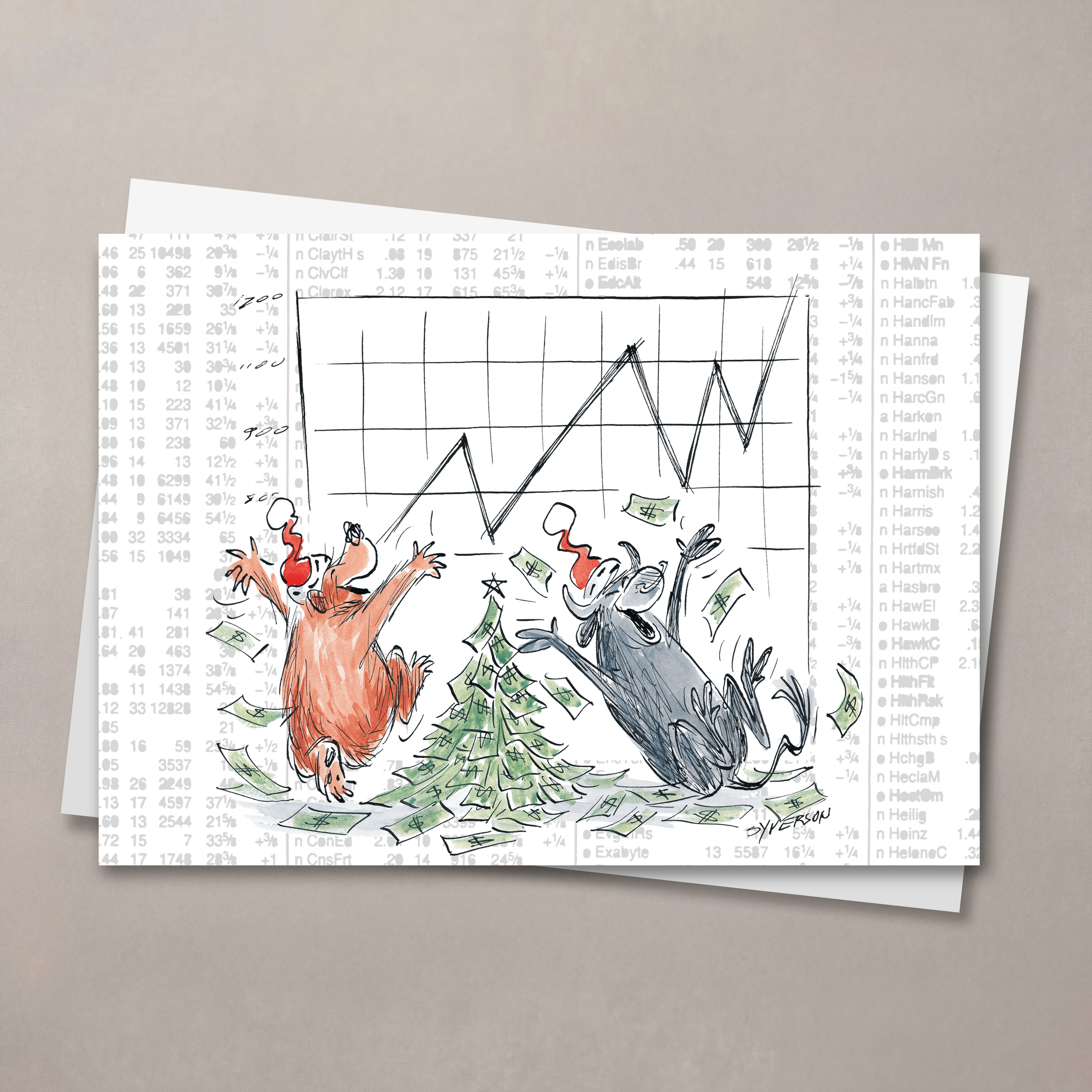 Prosperous Wishes Holiday Card