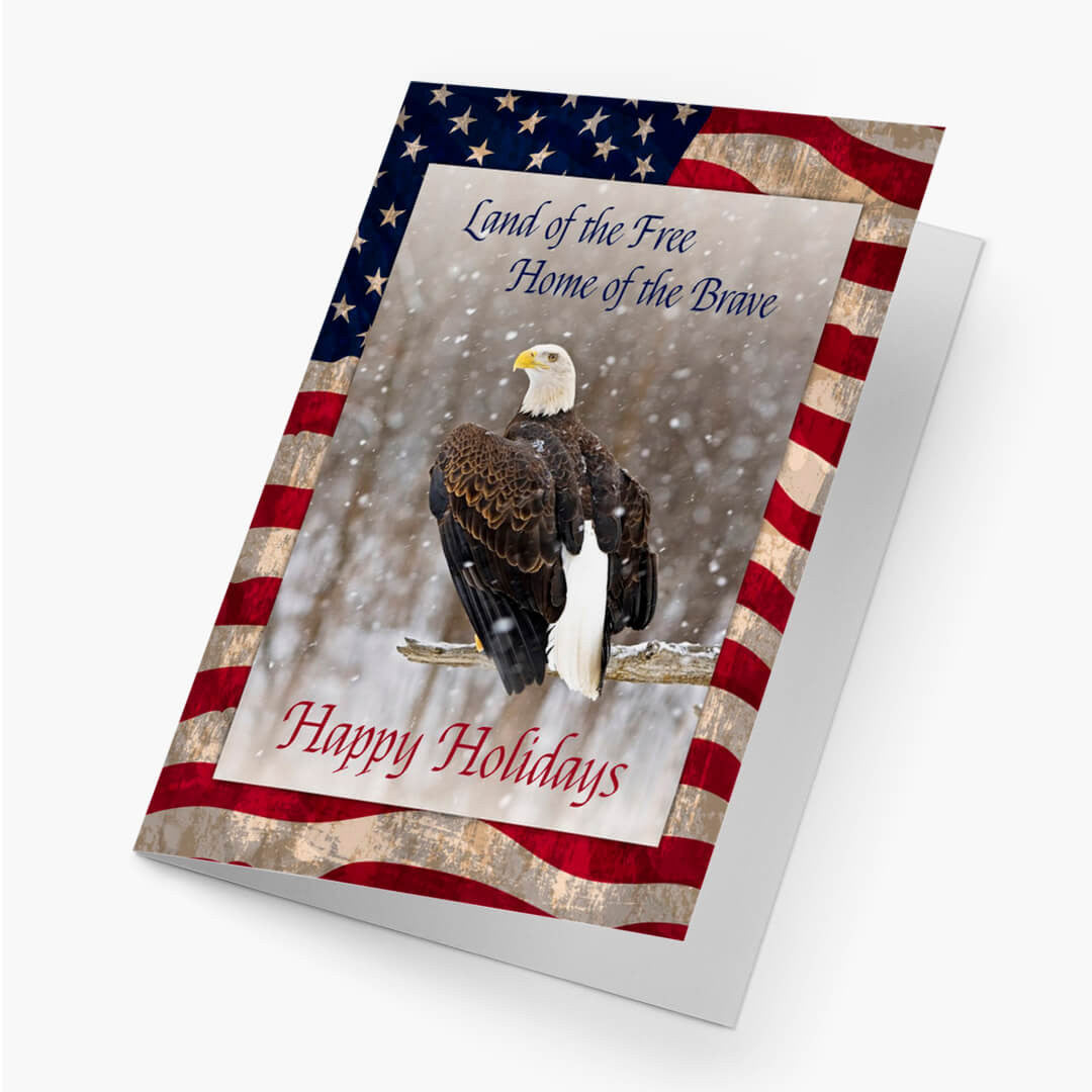 Proud Eagle Holiday Card