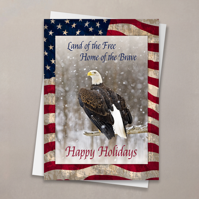 Proud Eagle Holiday Card