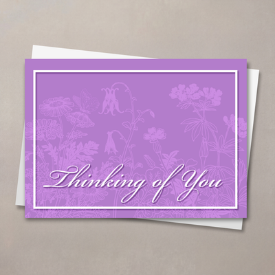 Purple Thinking Of You Card