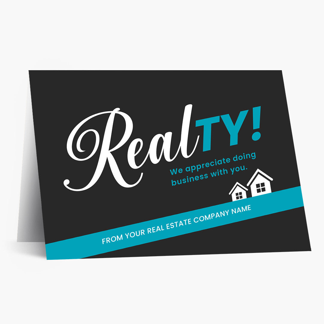 RealTY Blue Thank You Card