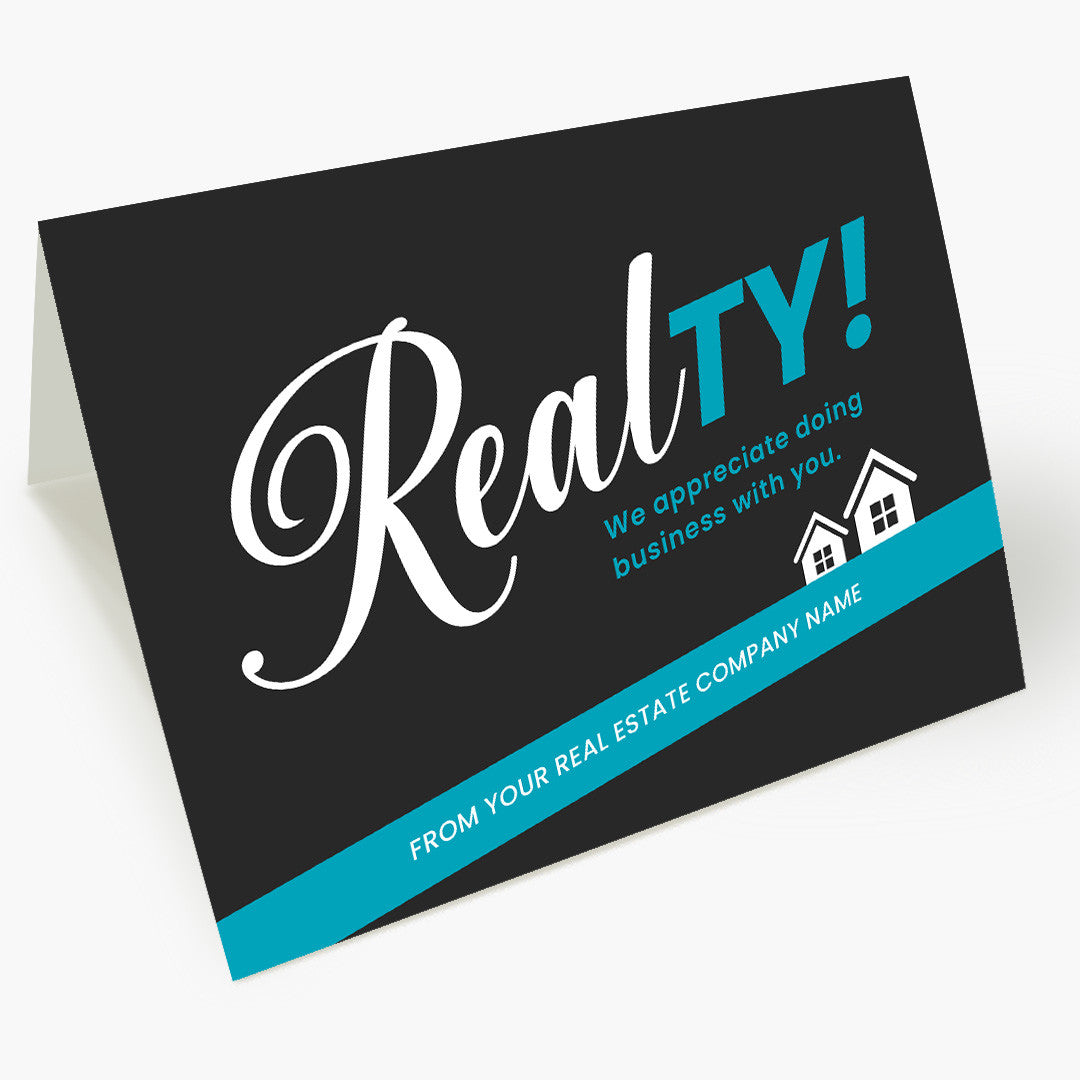 RealTY Blue Thank You Card
