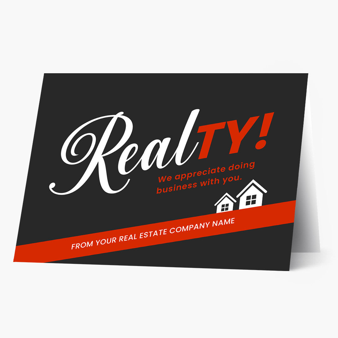 RealTY Red Thank You Card