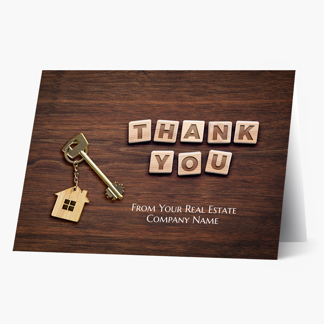 Real Estate Desk Thank You Card