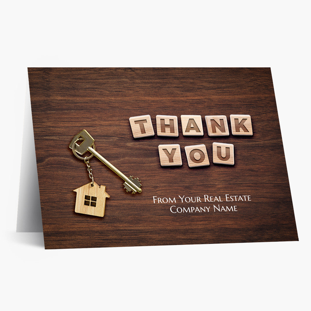 Real Estate Desk Thank You Card