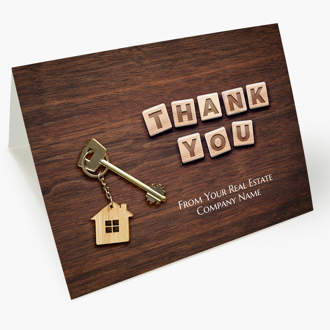Real Estate Desk Thank You Card