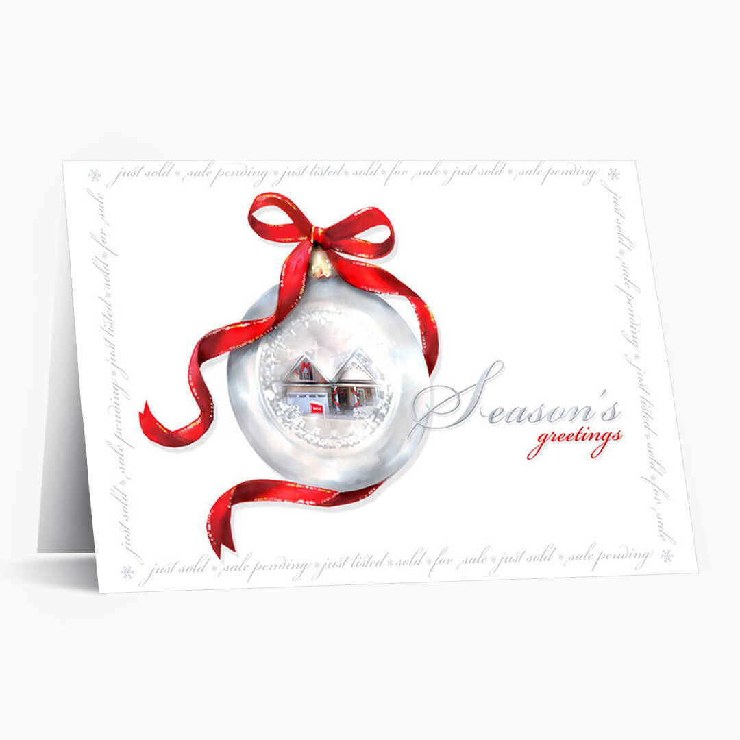 Real Estate Ornament Christmas Card
