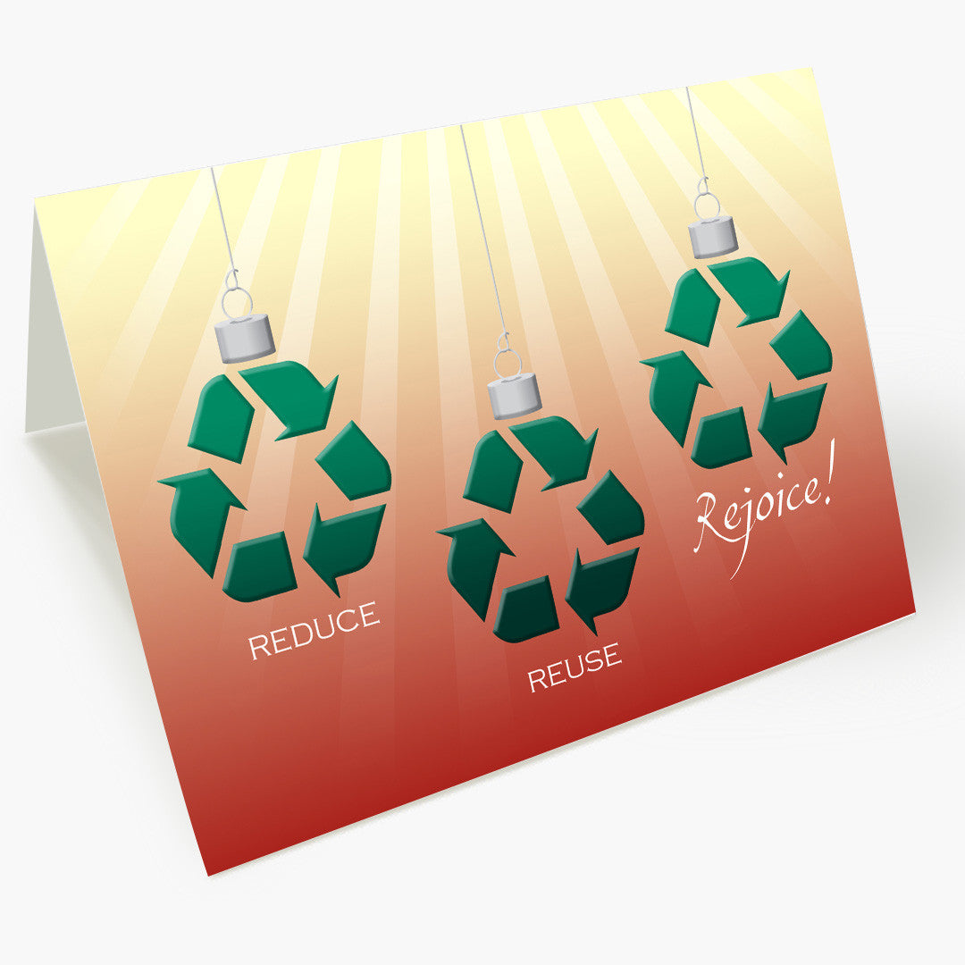 Recycled Ornaments Holiday Card