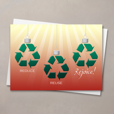 Recycled Ornaments Holiday Card