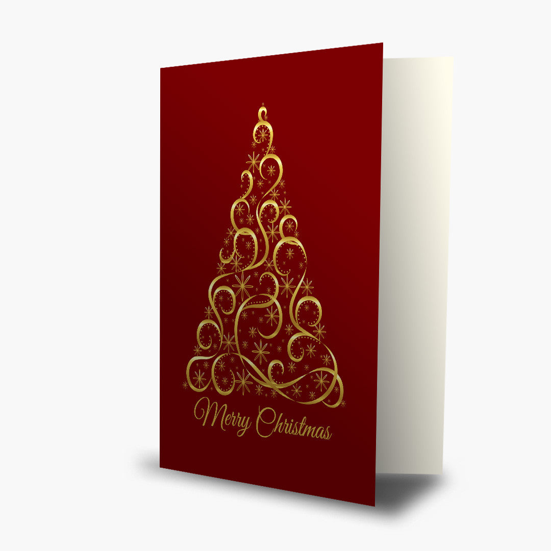 Red Christmas Elegance Card