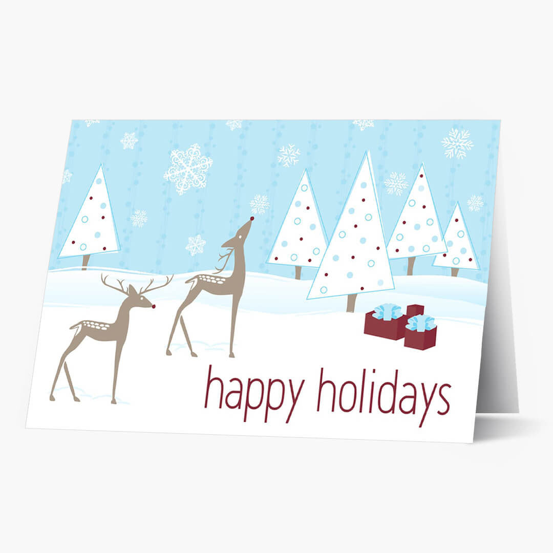 Reindeer Wishes Holiday Card