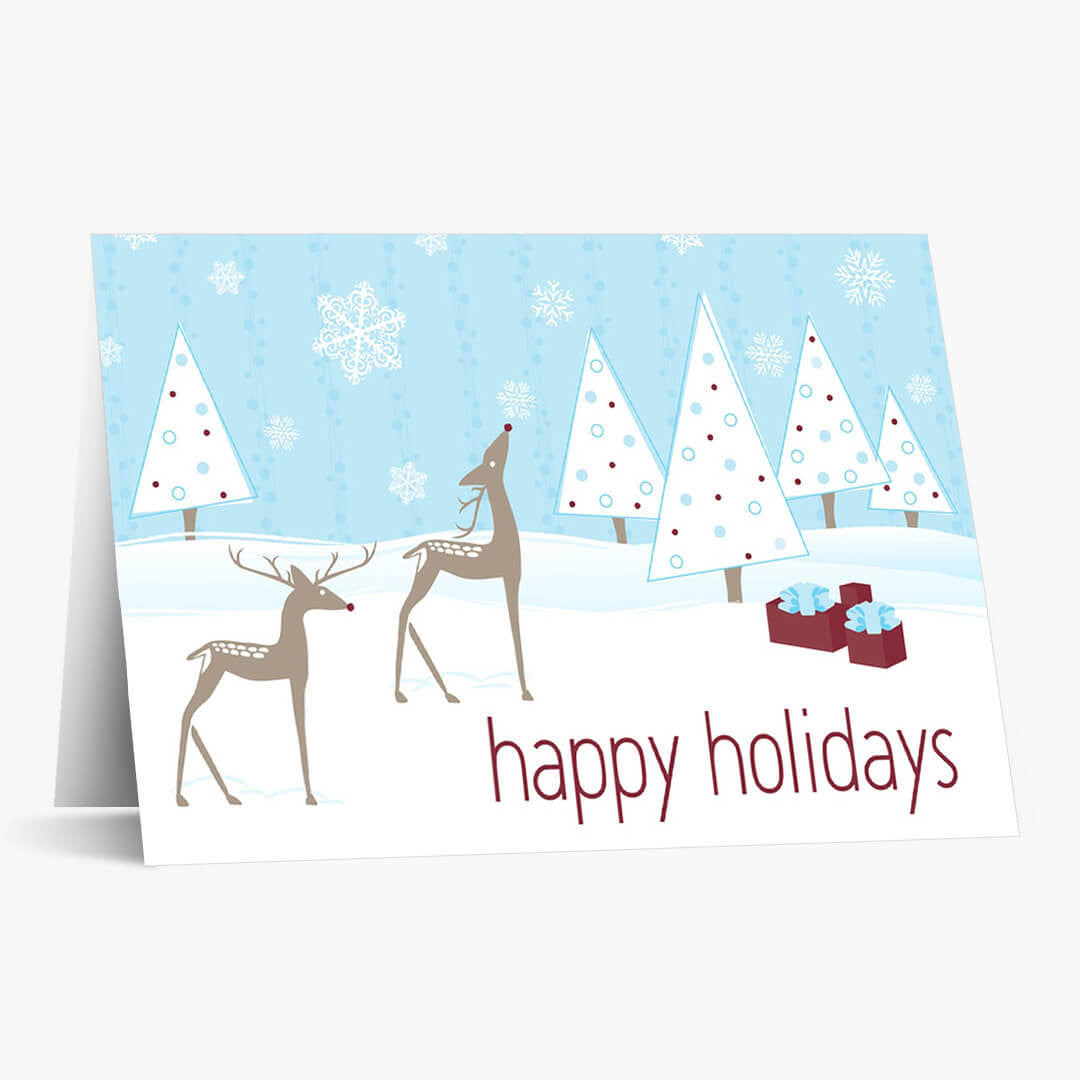 Reindeer Wishes Holiday Card