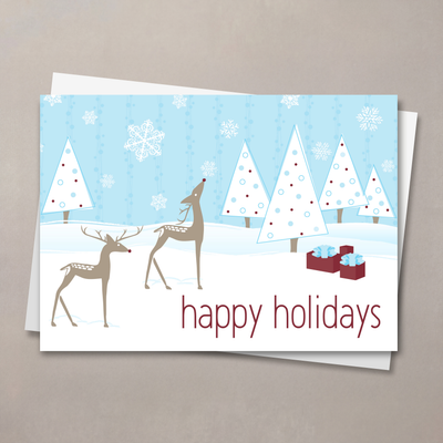 Reindeer Wishes Holiday Card