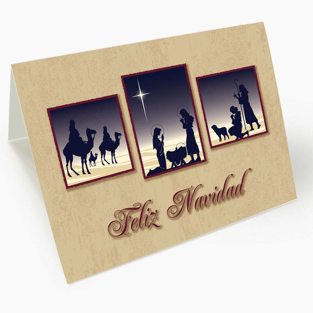 Feliz Navidad Nativity Card