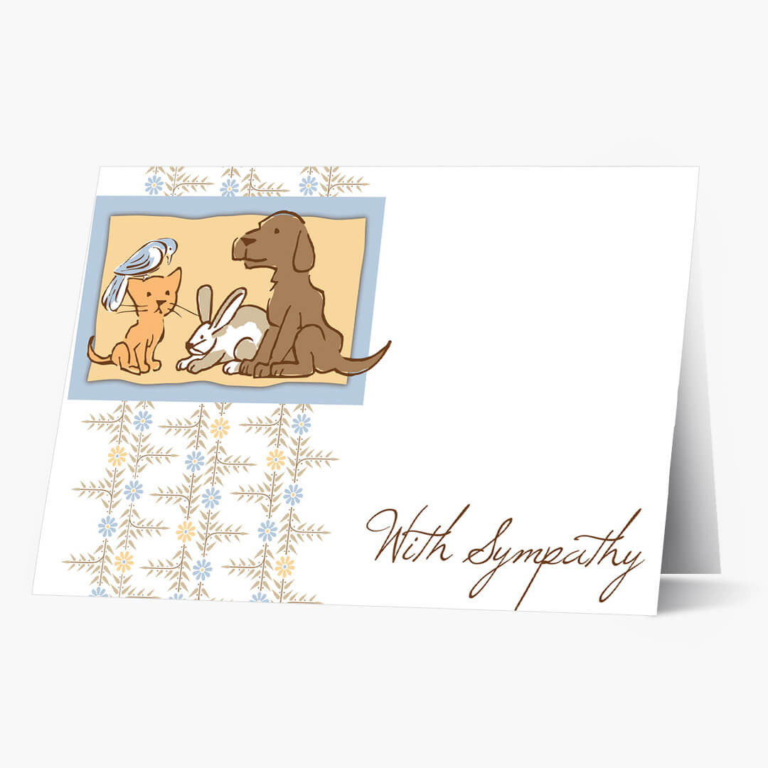 Remembrance Pet Sympathy Card