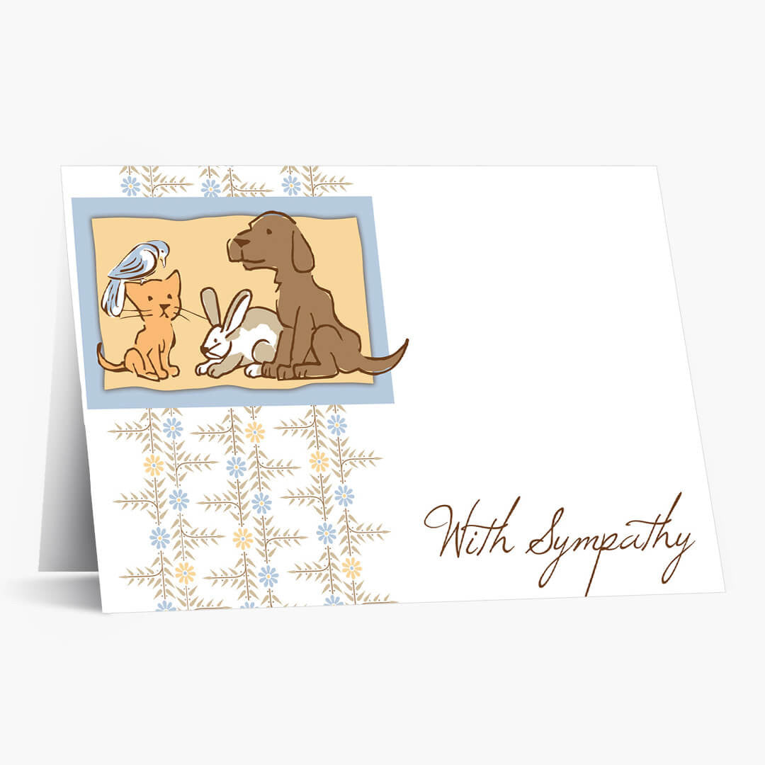 Remembrance Pet Sympathy Card