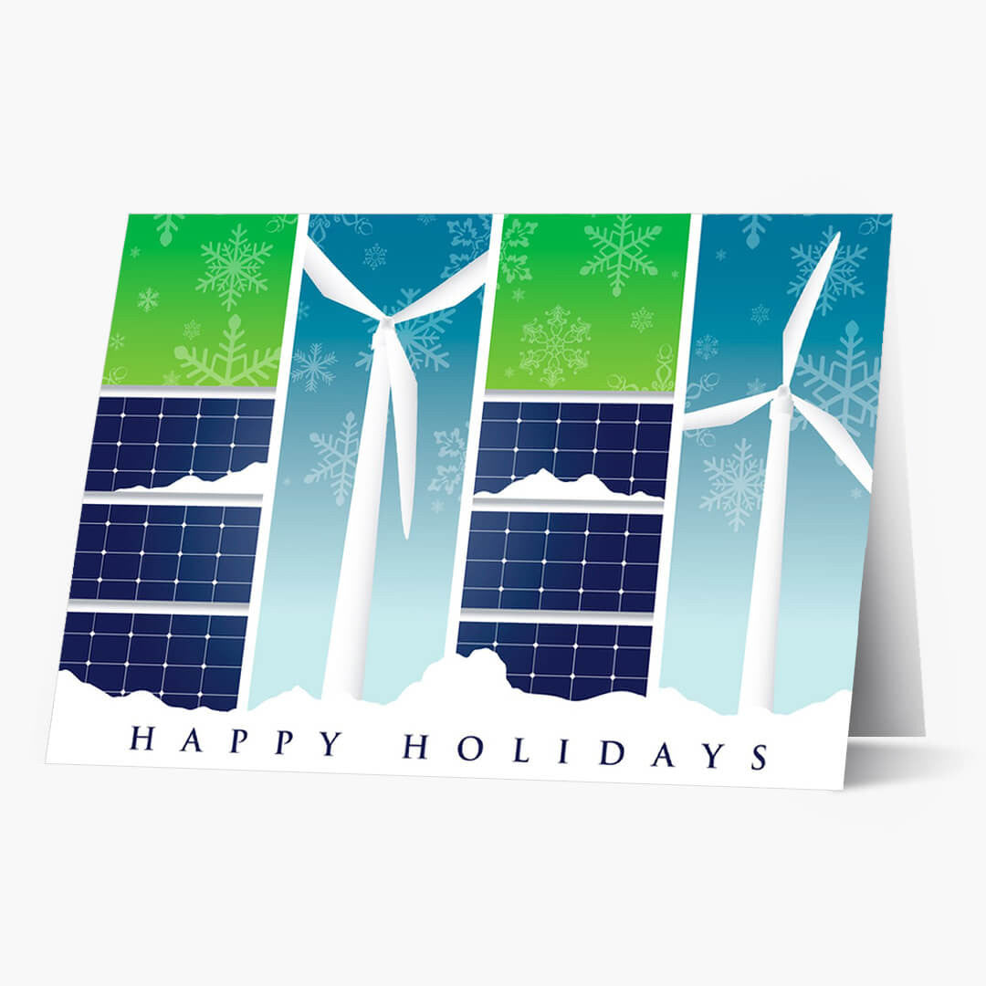 Renewable Energy Greetings Holiday Card