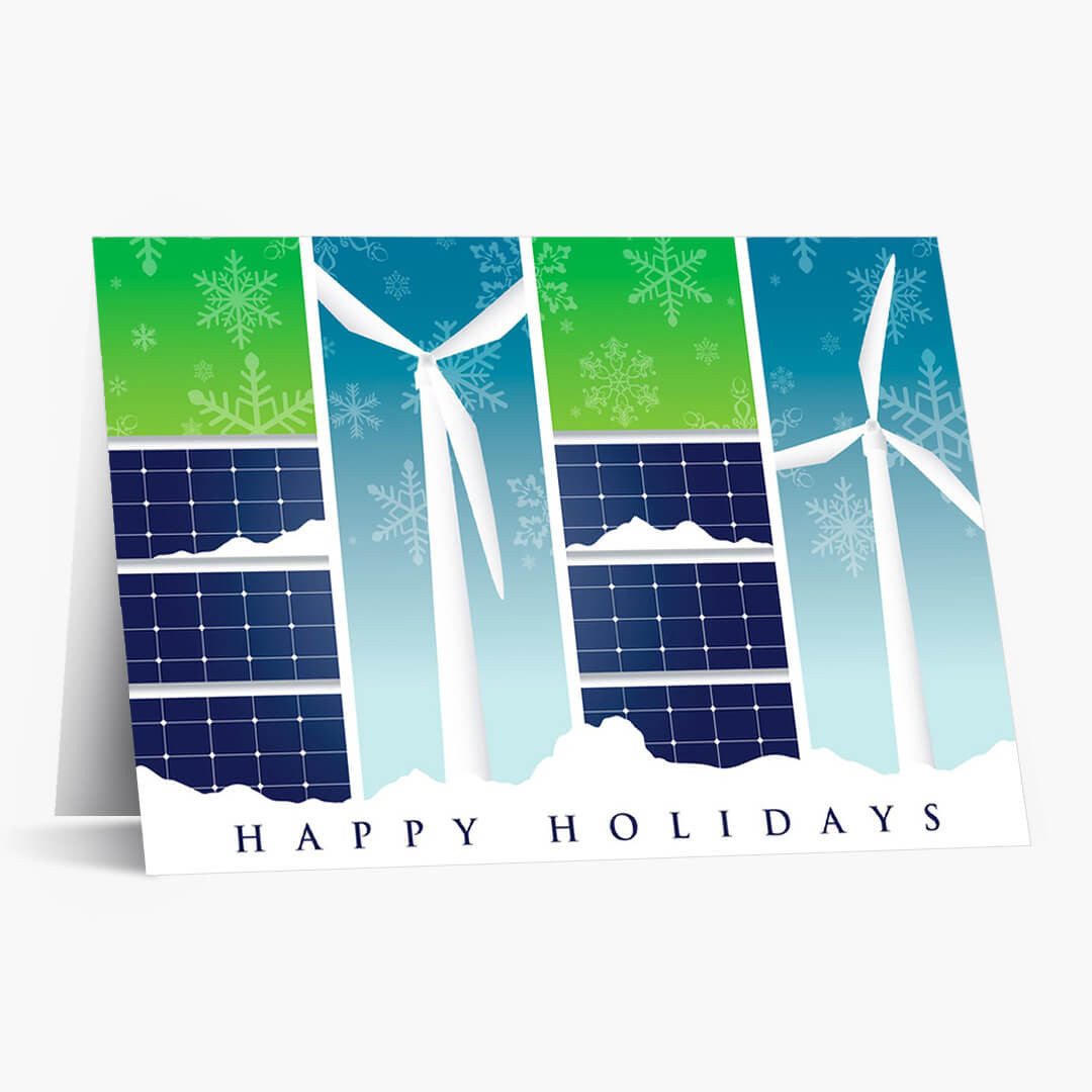 Renewable Energy Greetings Holiday Card