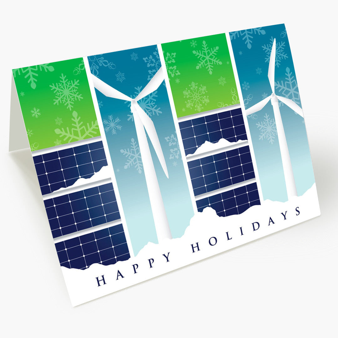 Renewable Energy Greetings Holiday Card