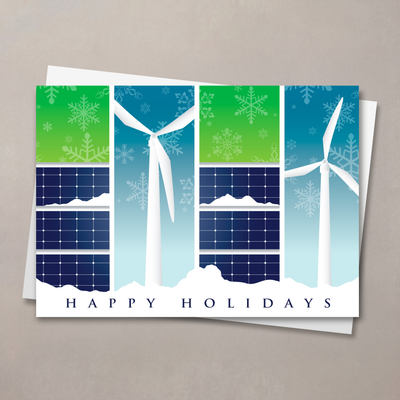 Renewable Energy Greetings Holiday Card
