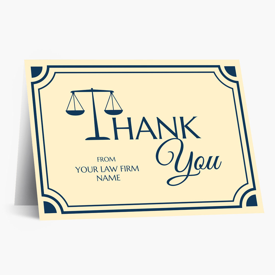 Scales Law Firm Thank You Card