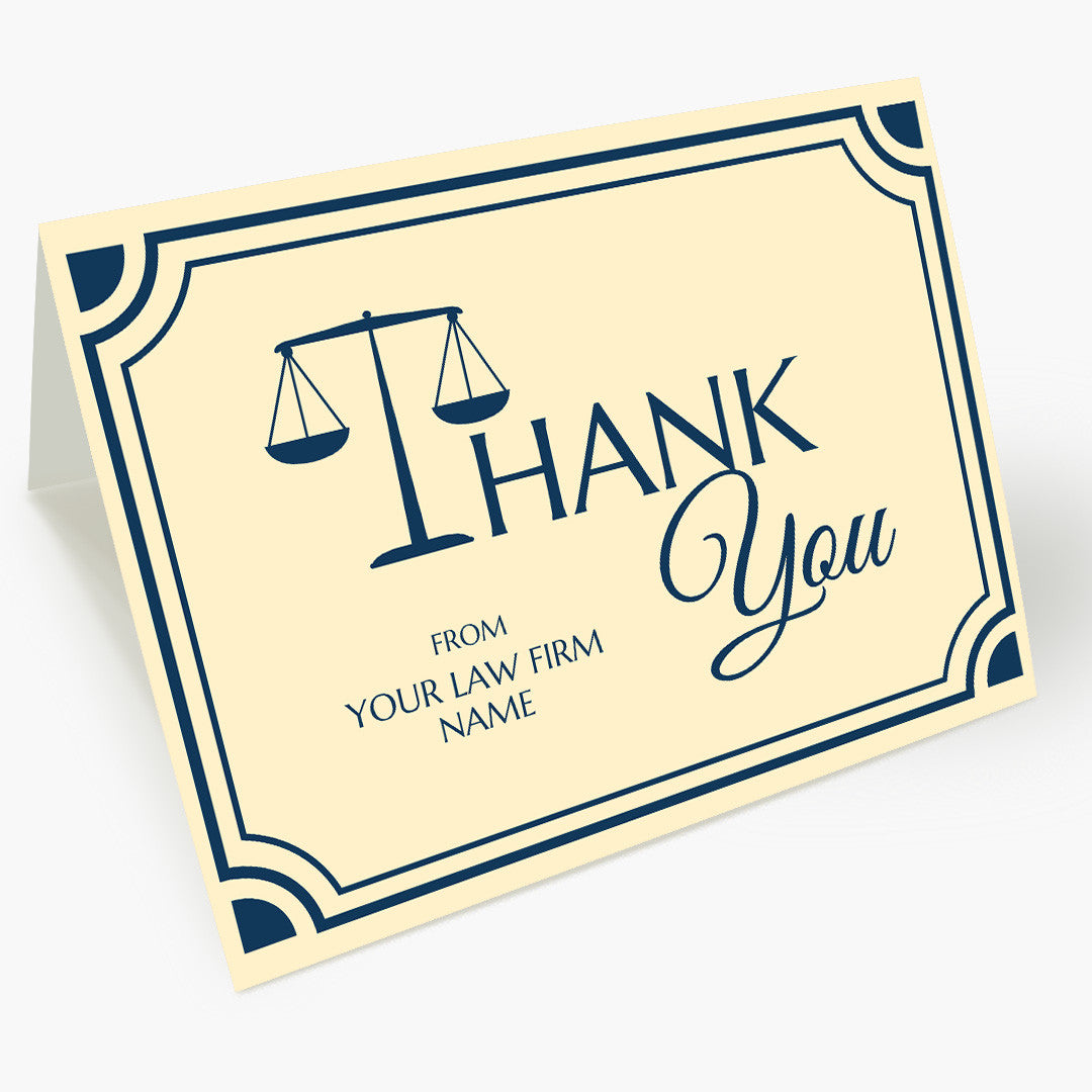 Scales Law Firm Thank You Card