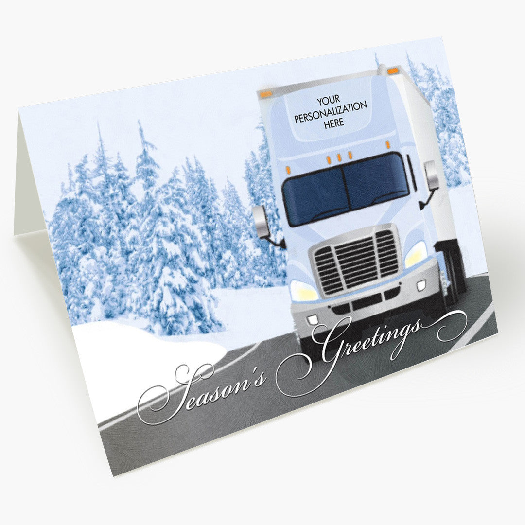 Season's Greetings Trucking Christmas Card