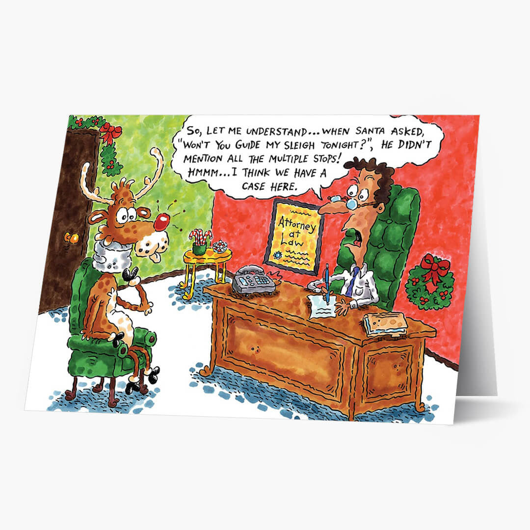 Sleigh Stops Christmas Card