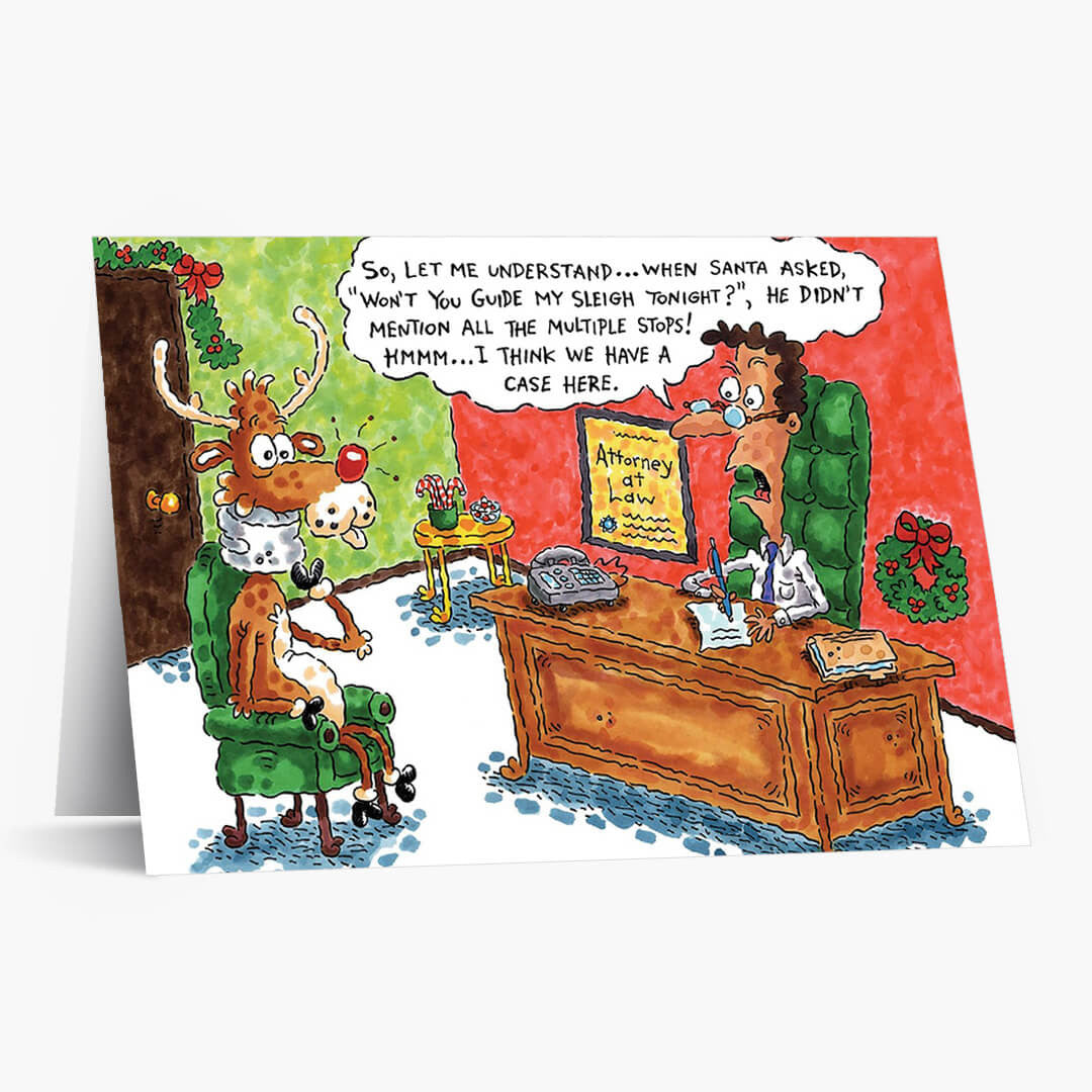 Sleigh Stops Christmas Card