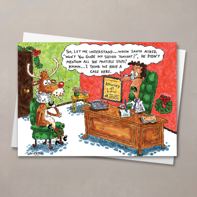 Sleigh Stops Christmas Card