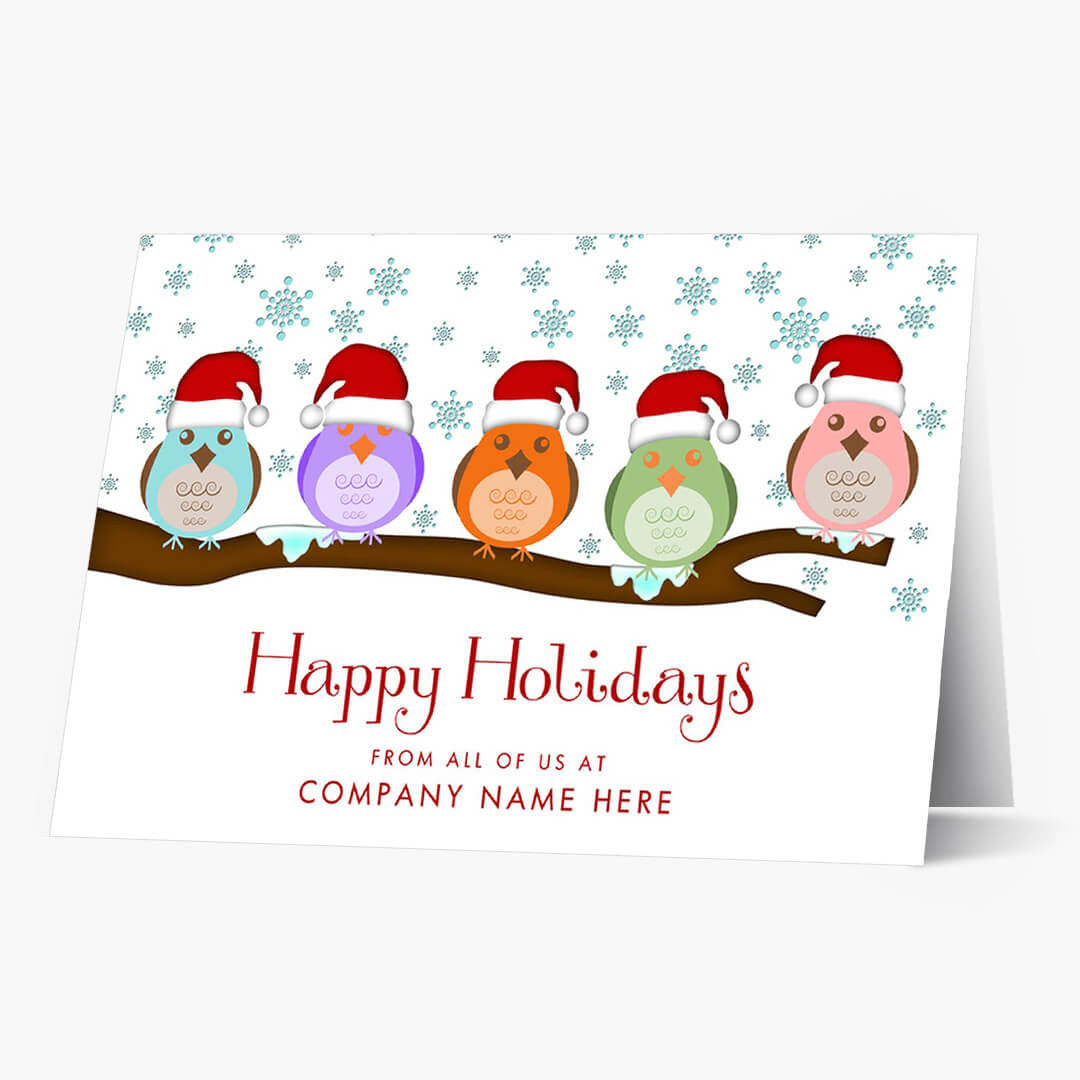 Snow Birds Holiday Card