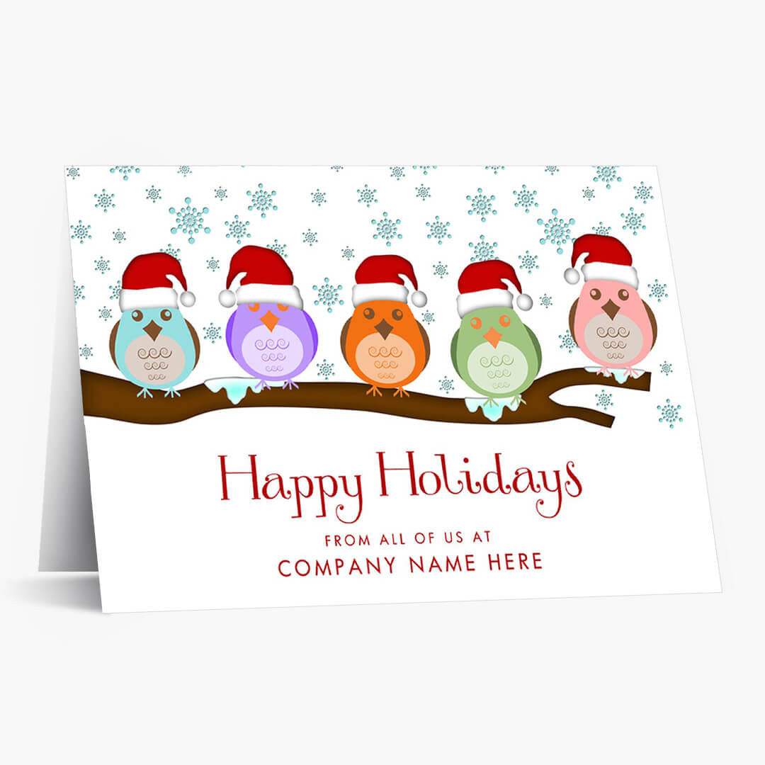 Snow Birds Holiday Card