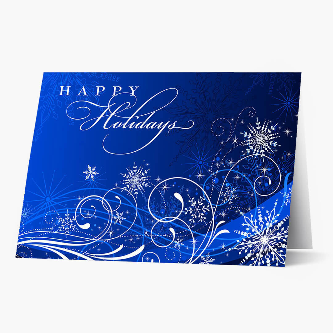 Snowflake Frenzy Holiday Card