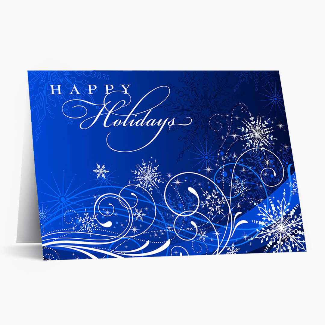 Snowflake Frenzy Holiday Card