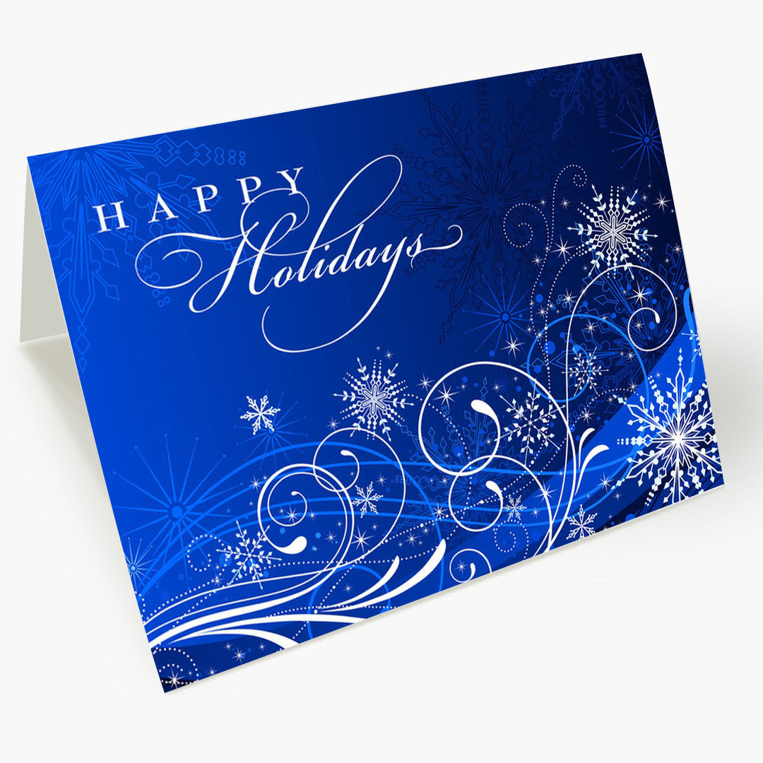 Snowflake Frenzy Holiday Card