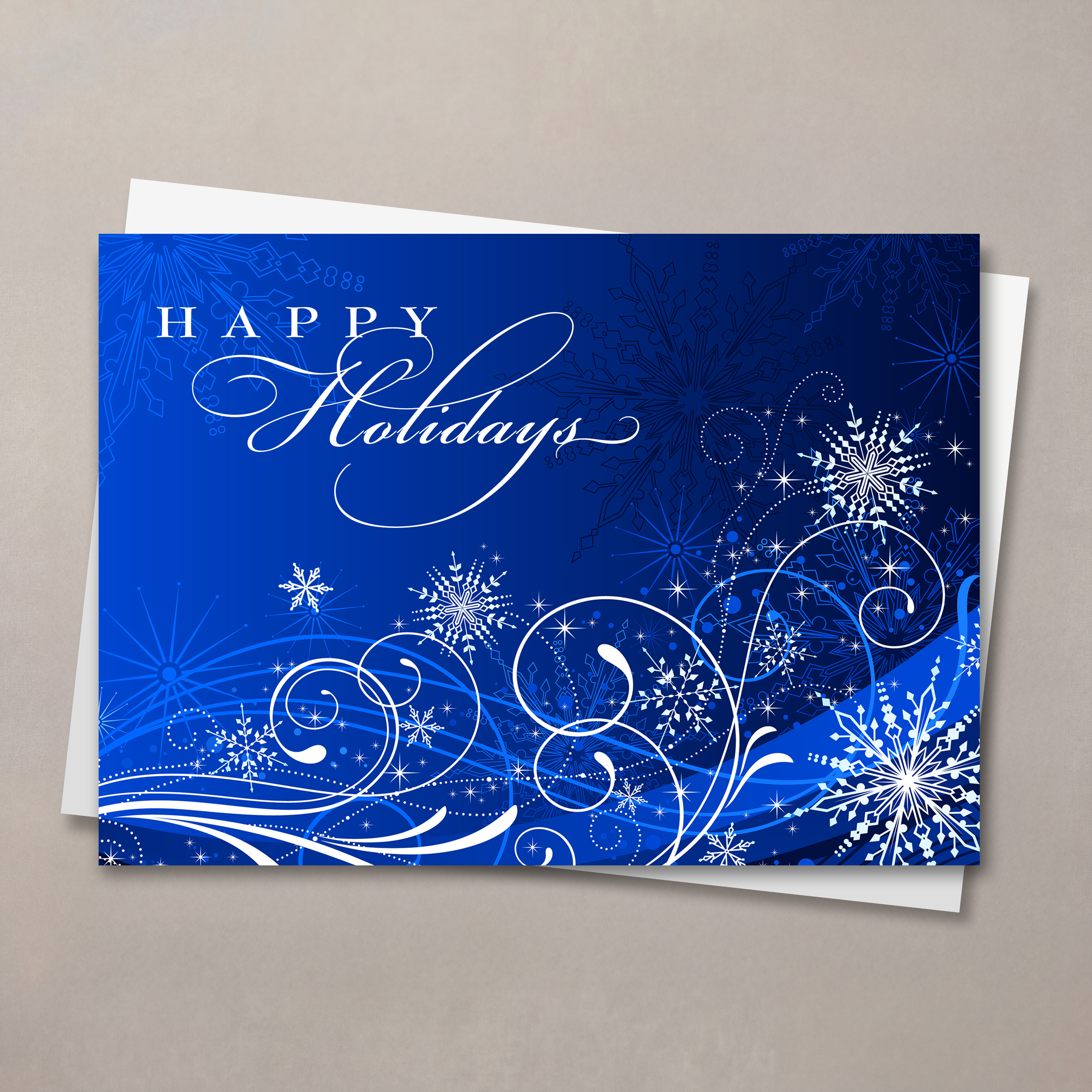 Snowflake Frenzy Holiday Card