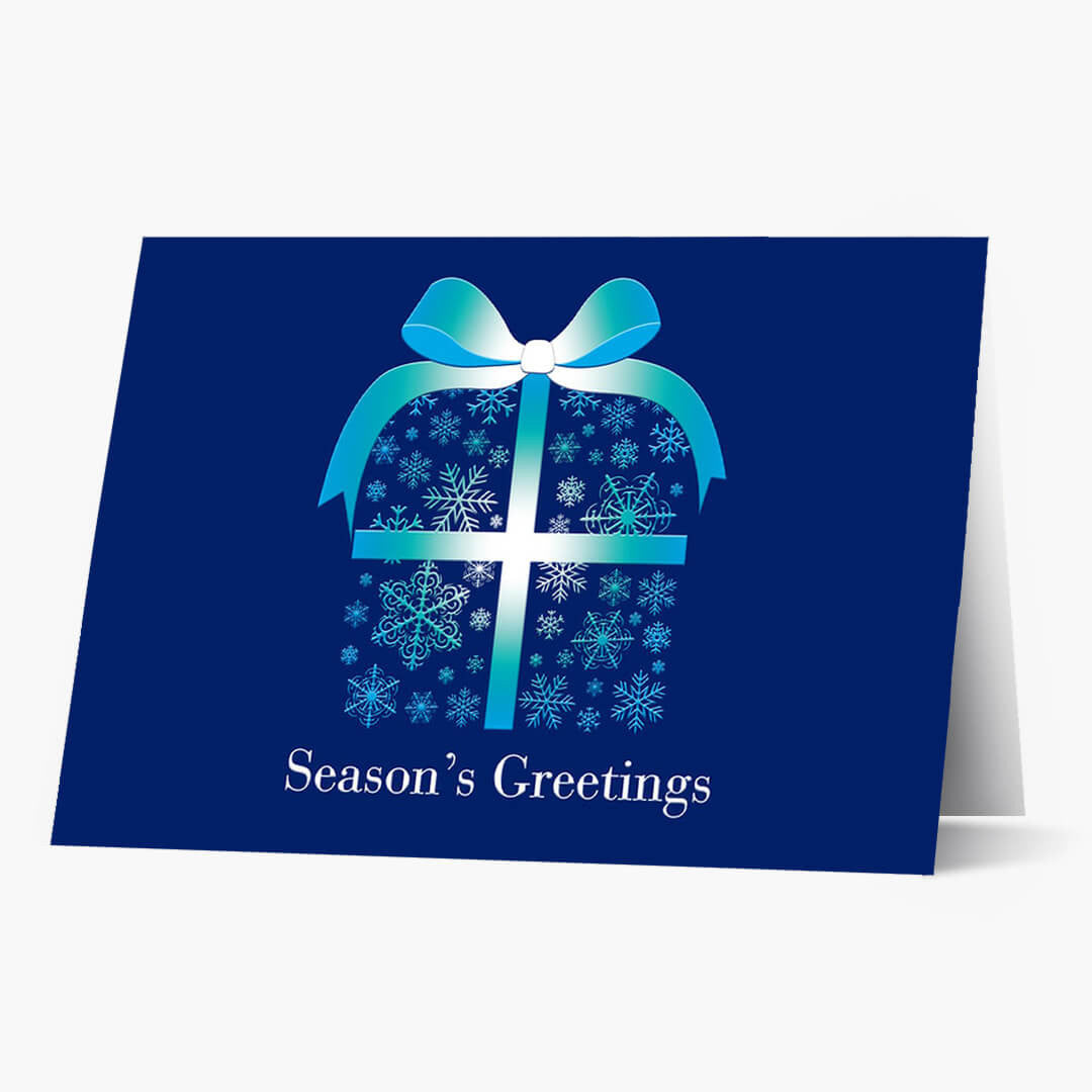 Snowflake Package Holiday Card