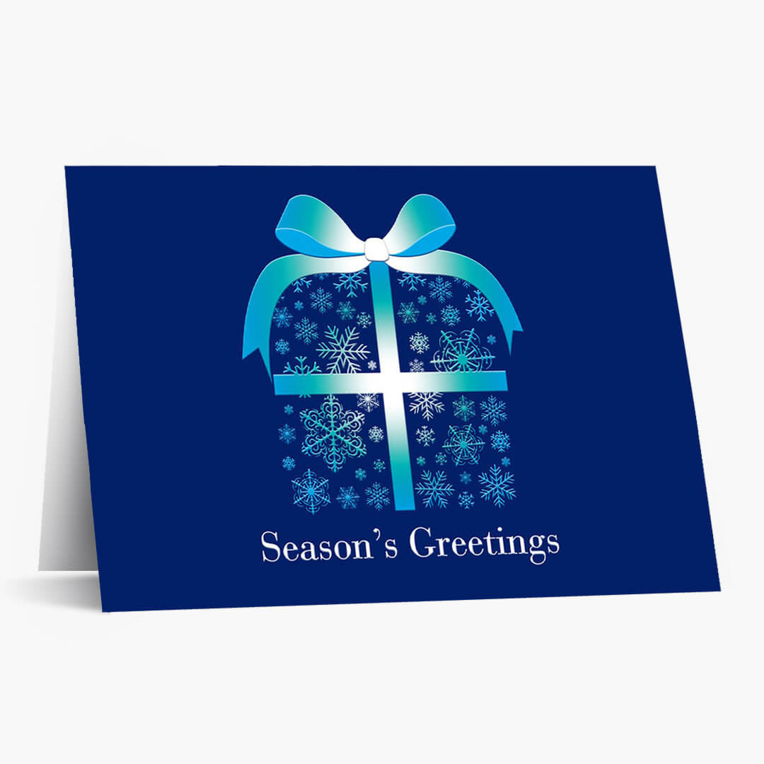 Snowflake Package Holiday Card
